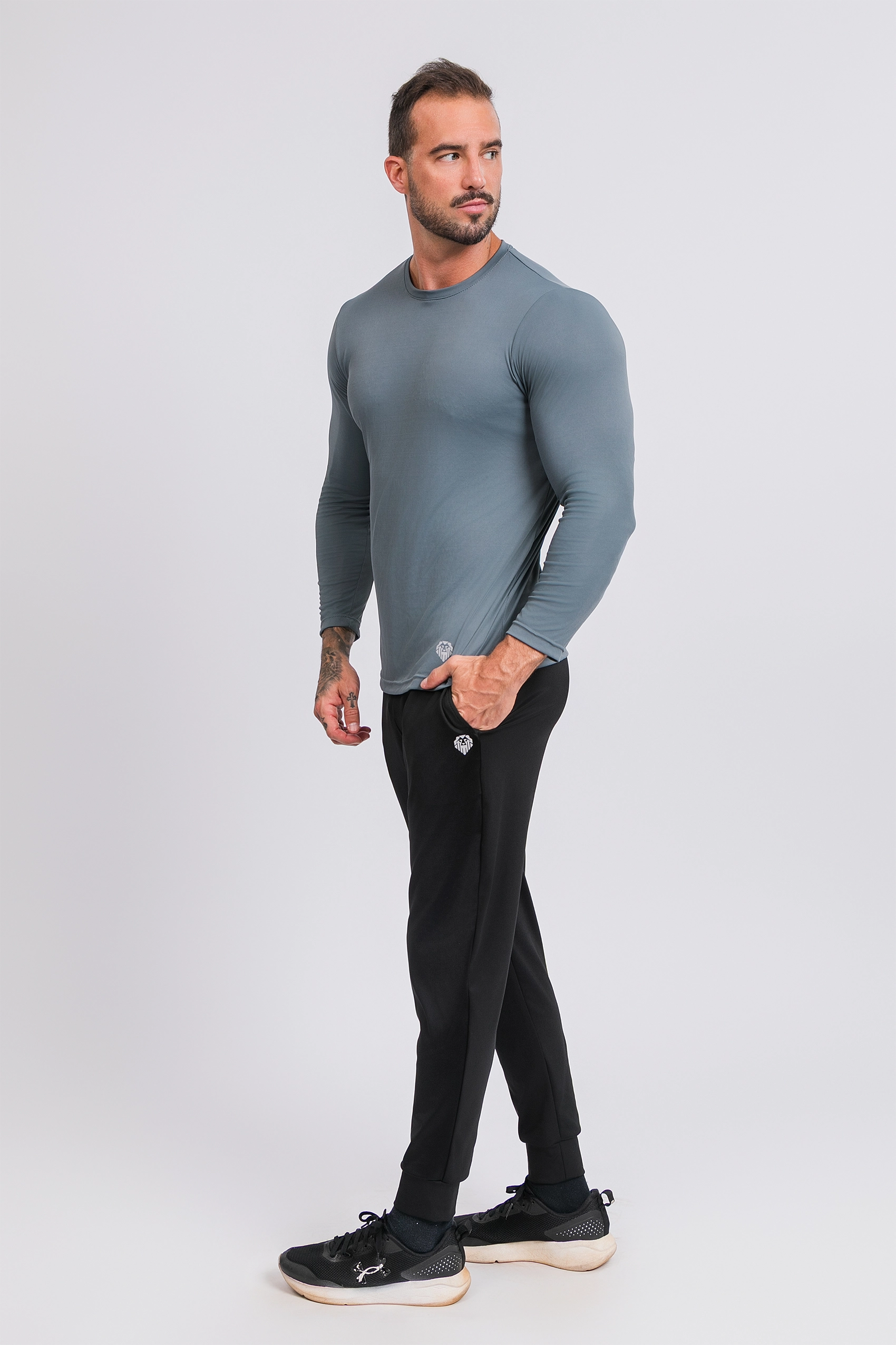 Calça Athleisure Tecido Malha High High Performance