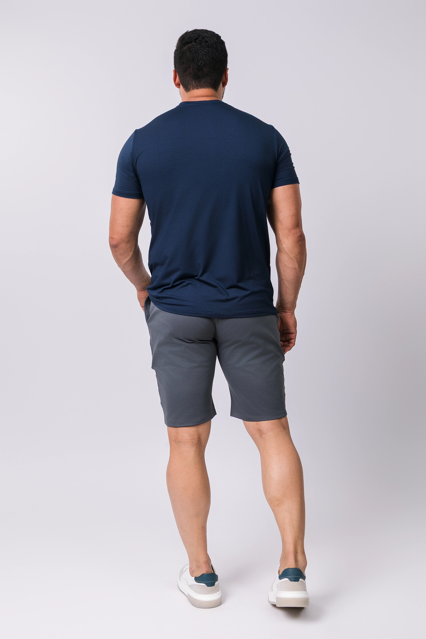 Camiseta Gola V Casual Tecido Modal Smart High
