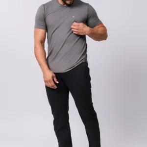 Camiseta Gola V Casual Tecido Modal Smart High