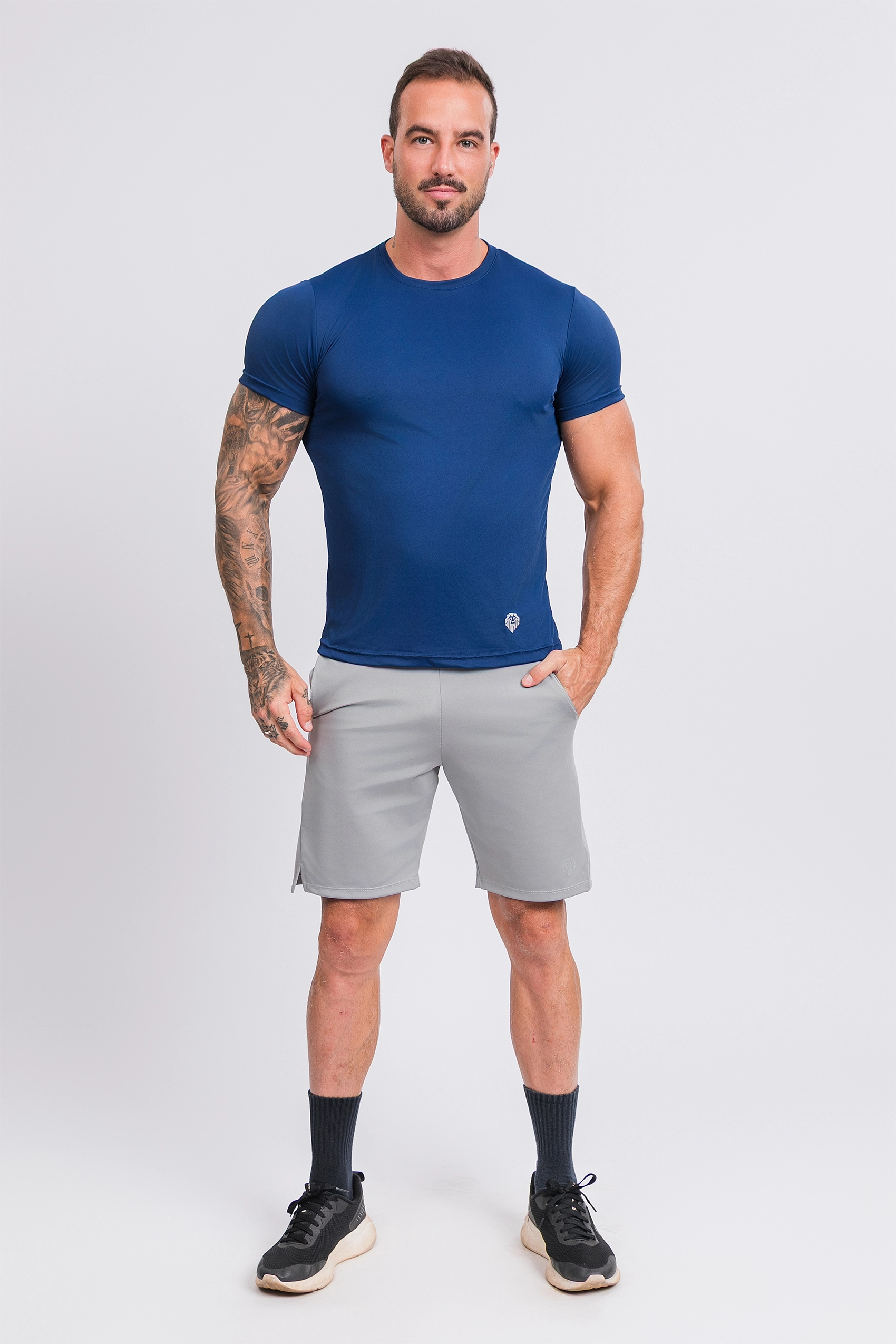 Camiseta Manga Curta Active Tecido Micro Delfos