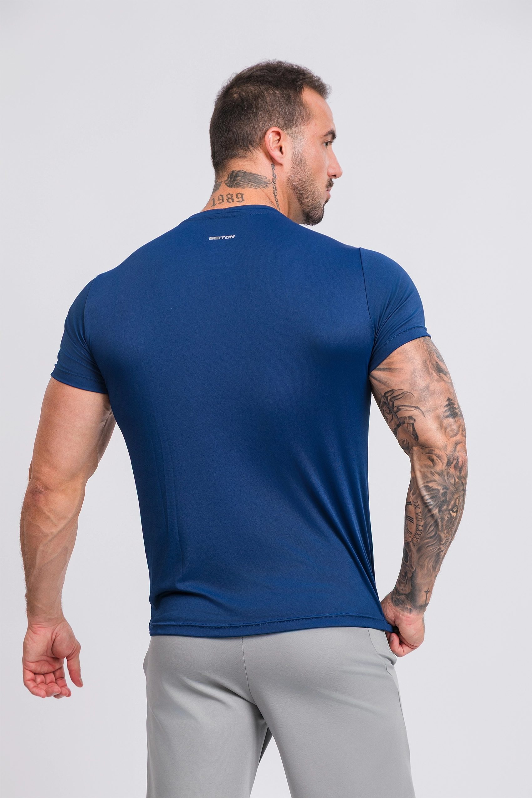 Camiseta Manga Curta Active Tecido Micro Delfos