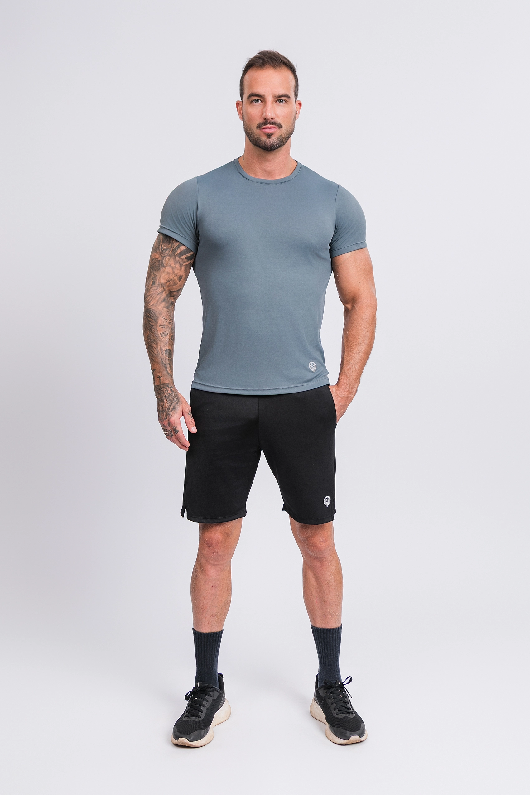 Camiseta Manga Curta Active Tecido Micro Delfos