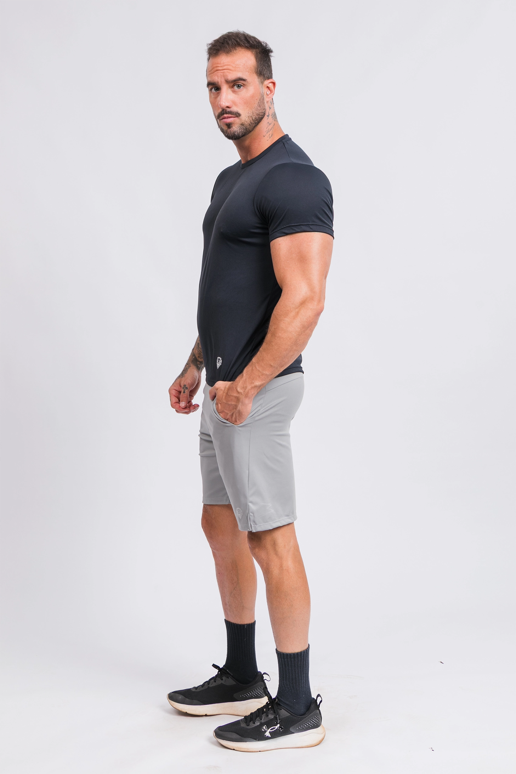 Camiseta Manga Curta Active Tecido Micro Delfos