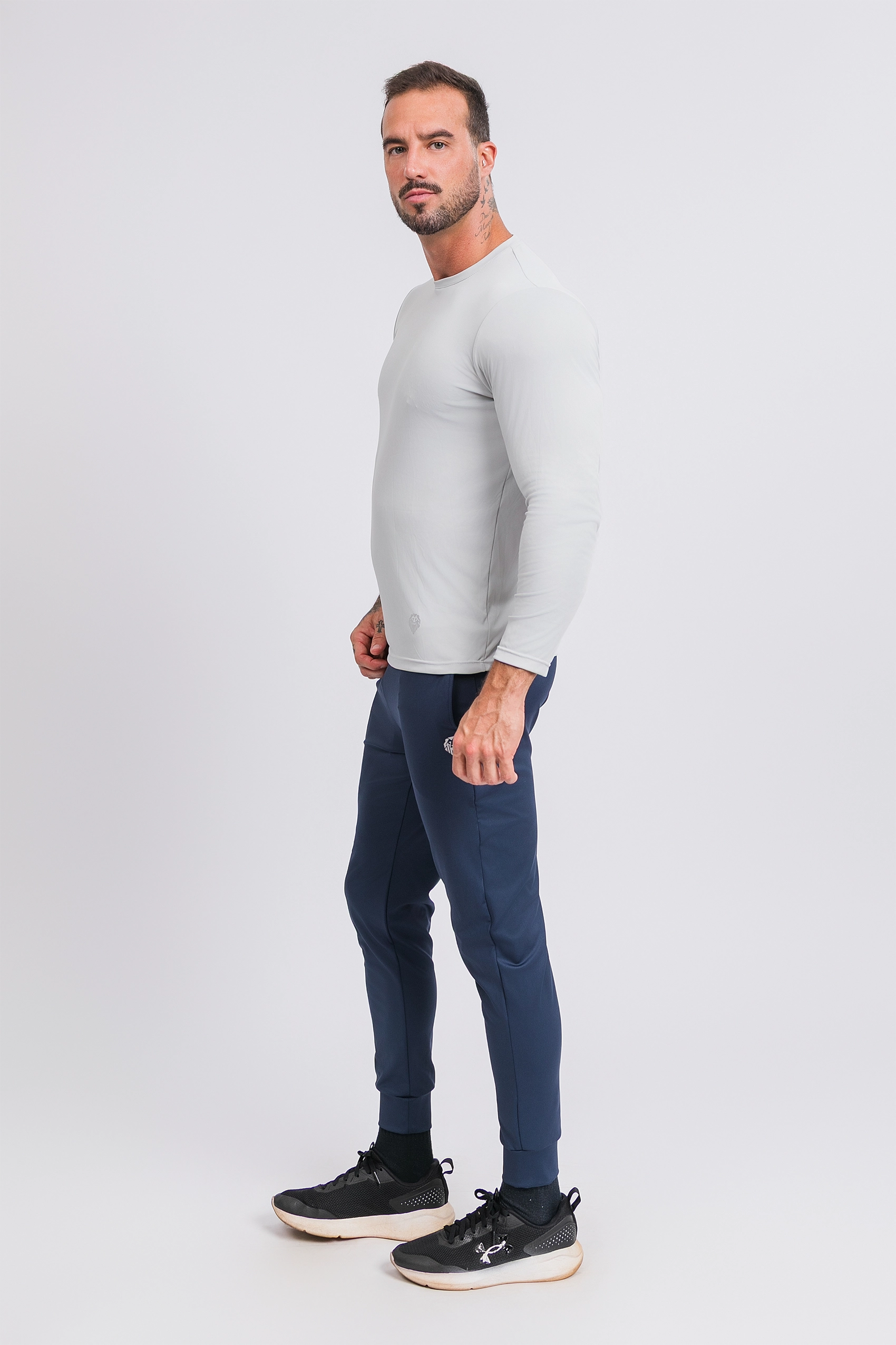 Camiseta Manga Longa Active Tecido Micro Delfos