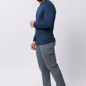 Camiseta Manga Longa Casual Tecido Modal Smart High
