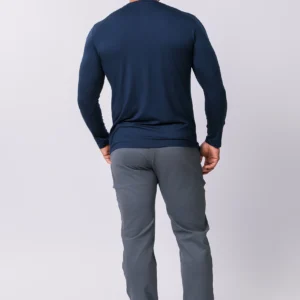 Camiseta Manga Longa Casual Tecido Modal Smart High