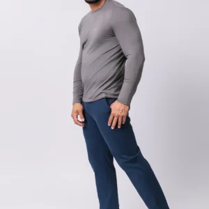 Camiseta Manga Longa Casual Tecido Modal Smart High