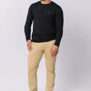 Camiseta Manga Longa Casual Tecido Modal Smart High