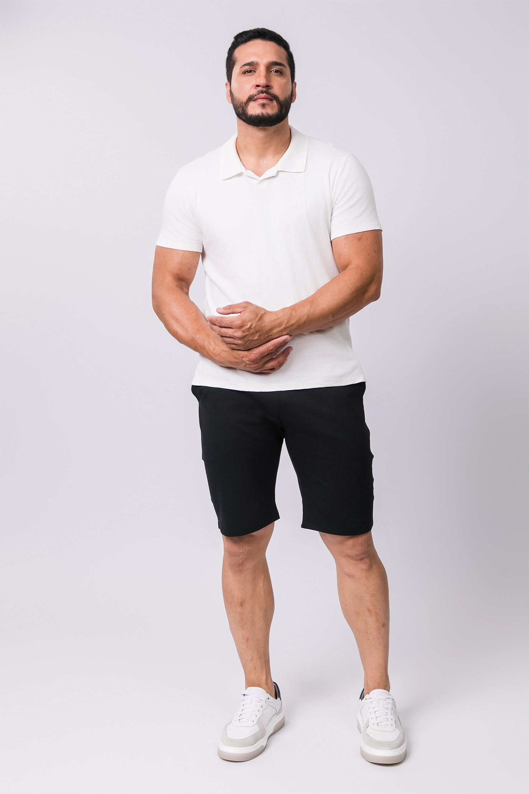 Camiseta Polo Tecido Algodão Suedine Fine Egípcio