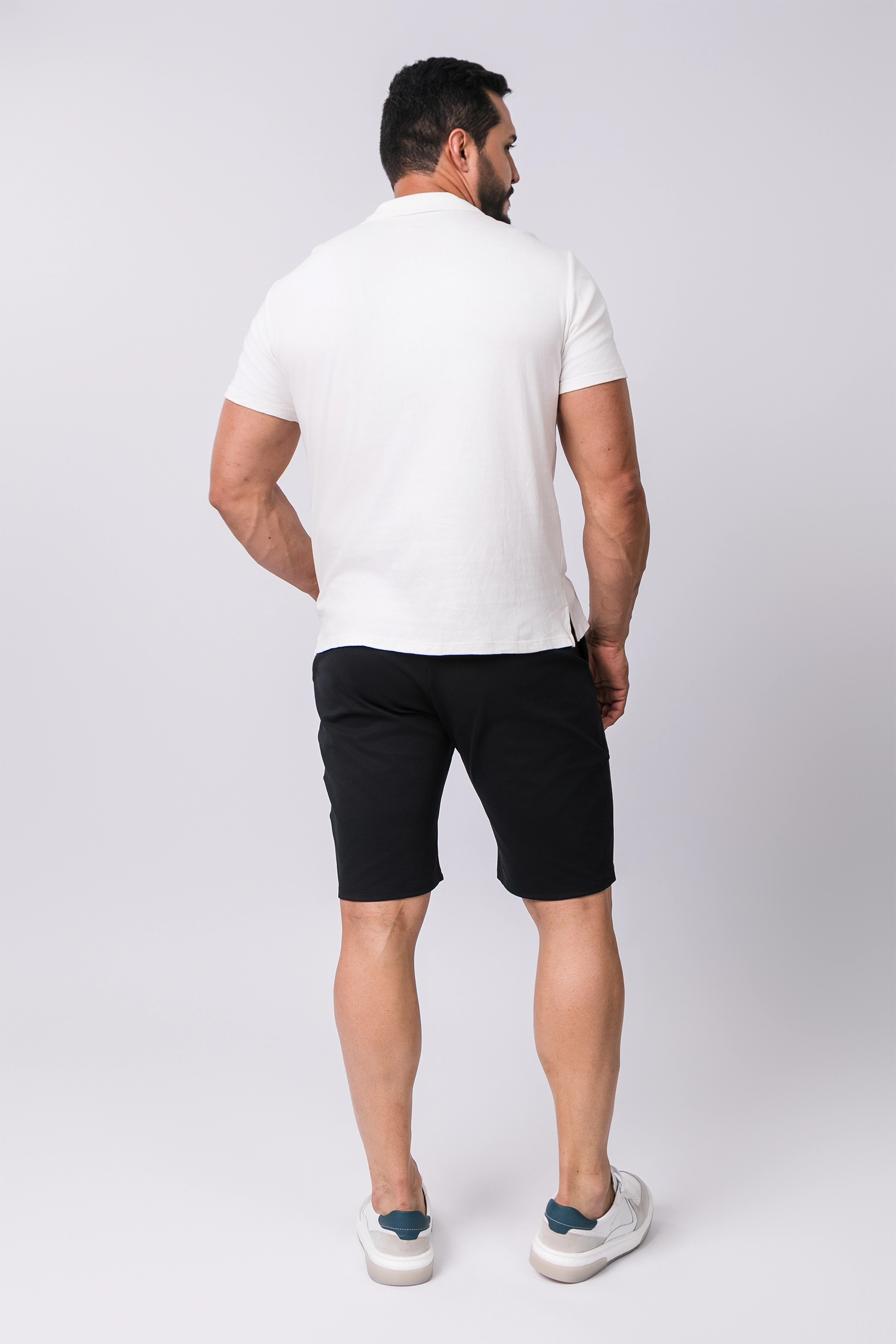 Camiseta Polo Tecido Algodão Suedine Fine Egípcio