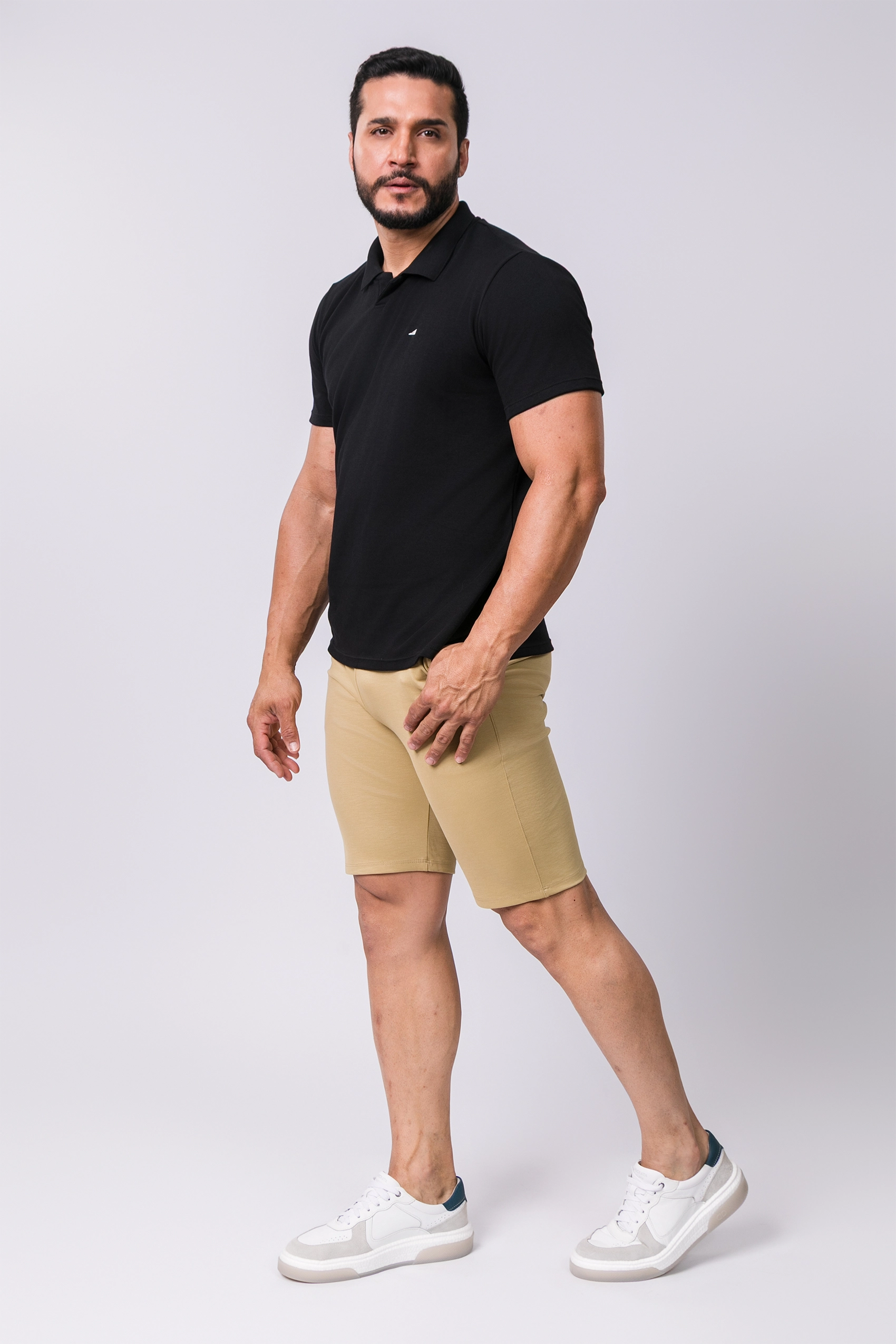 Camiseta Polo Tecido Algodão Suedine Fine Egípcio