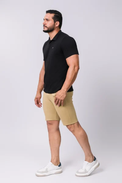 Camiseta Polo Tecido Algodão Suedine Fine Egípcio