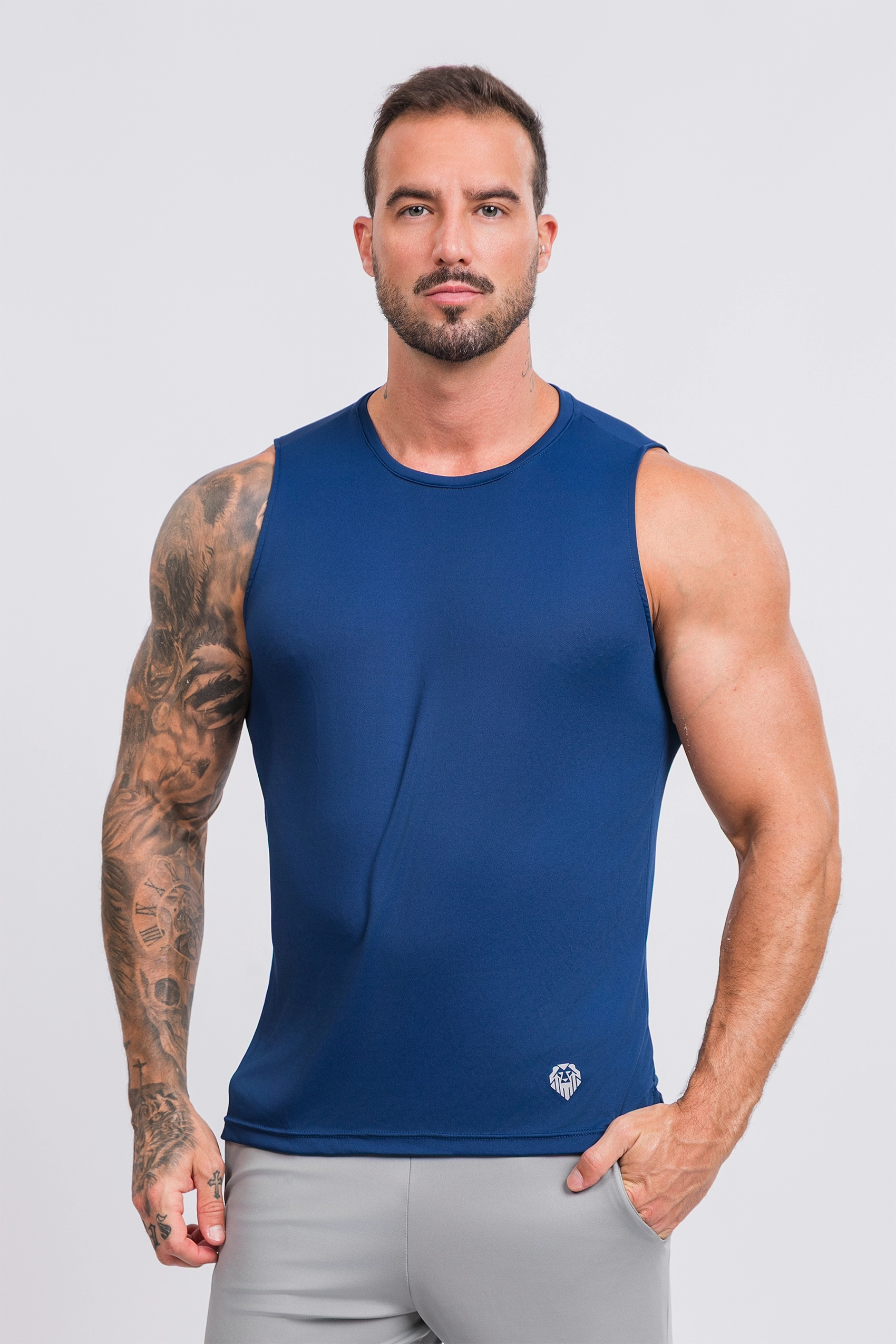 Camiseta Regata Active Tecido Micro Delfos
