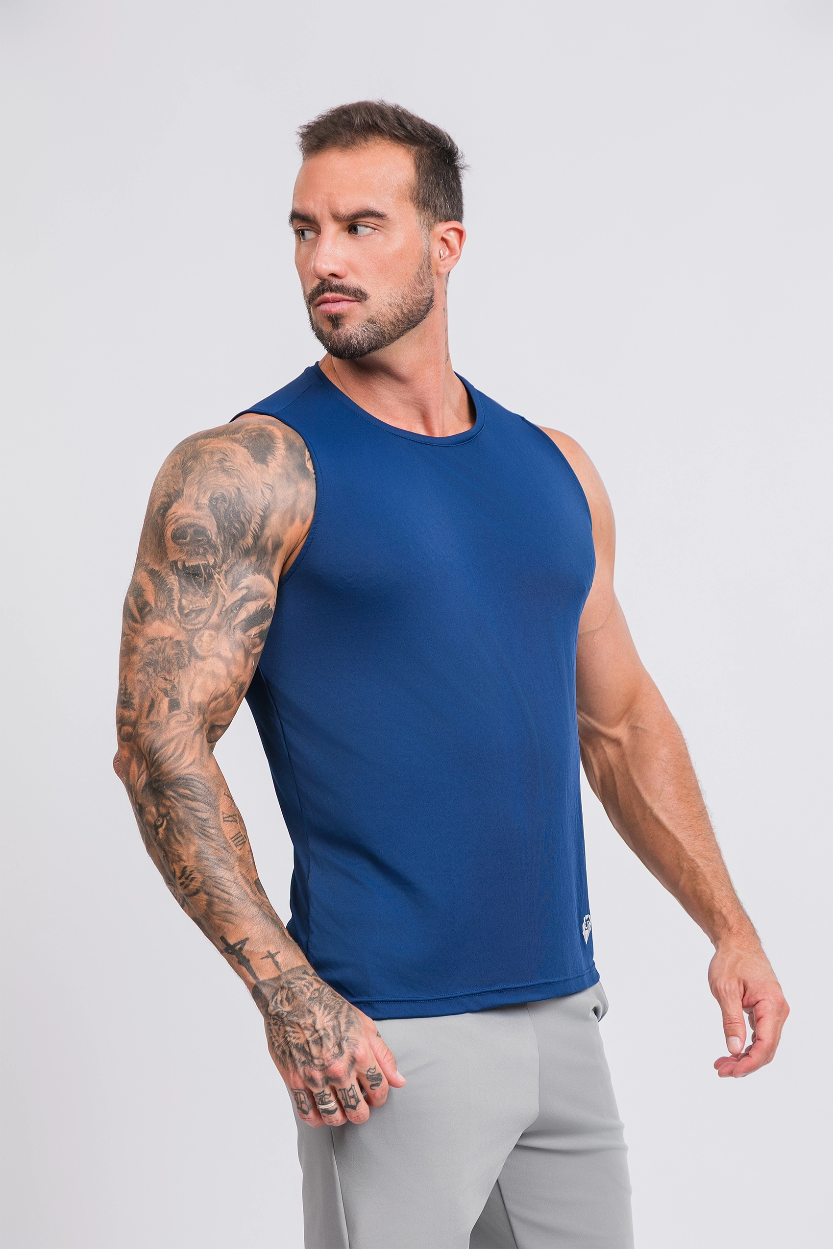 Camiseta Regata Active Tecido Micro Delfos