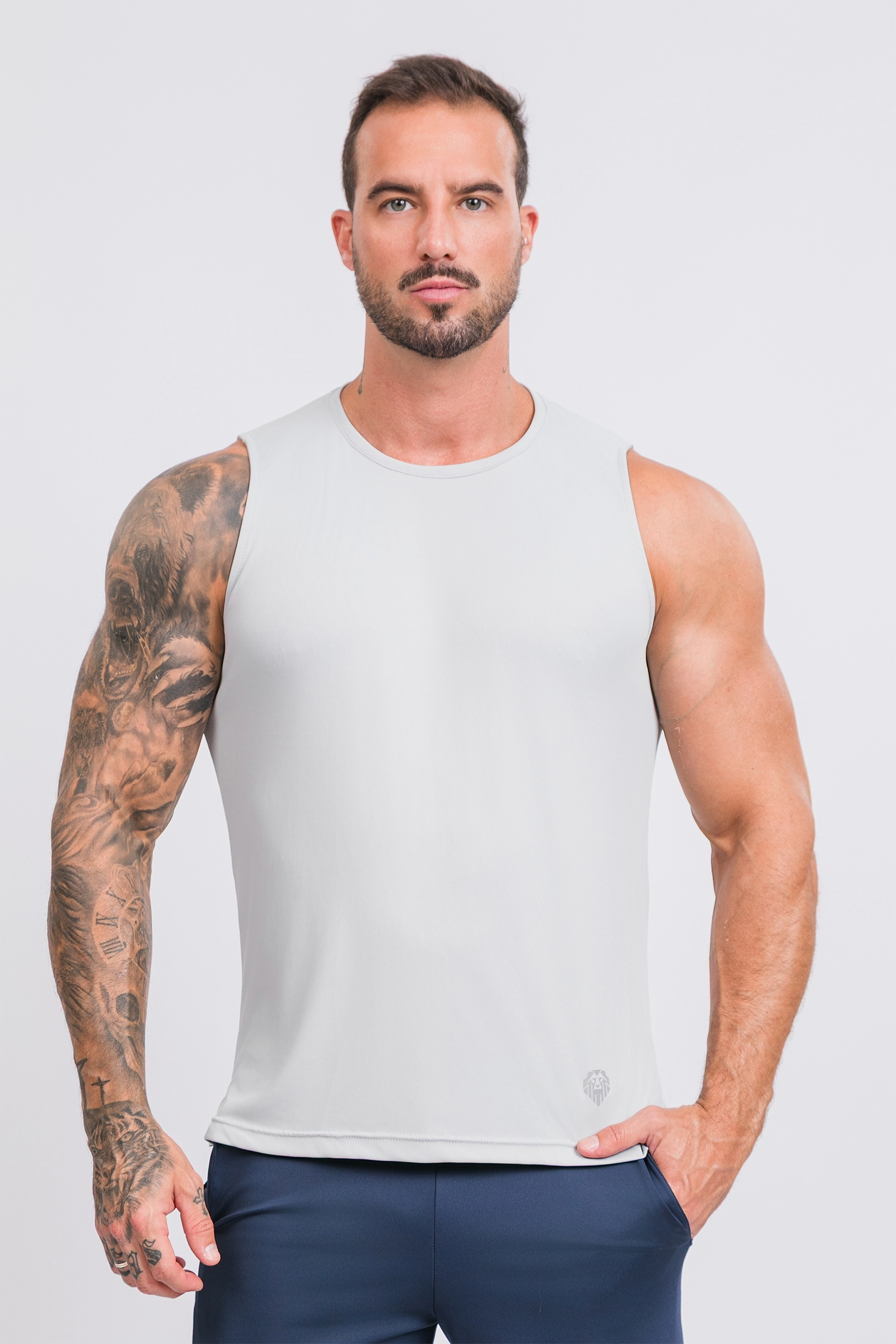 Camiseta Regata Active Tecido Micro Delfos