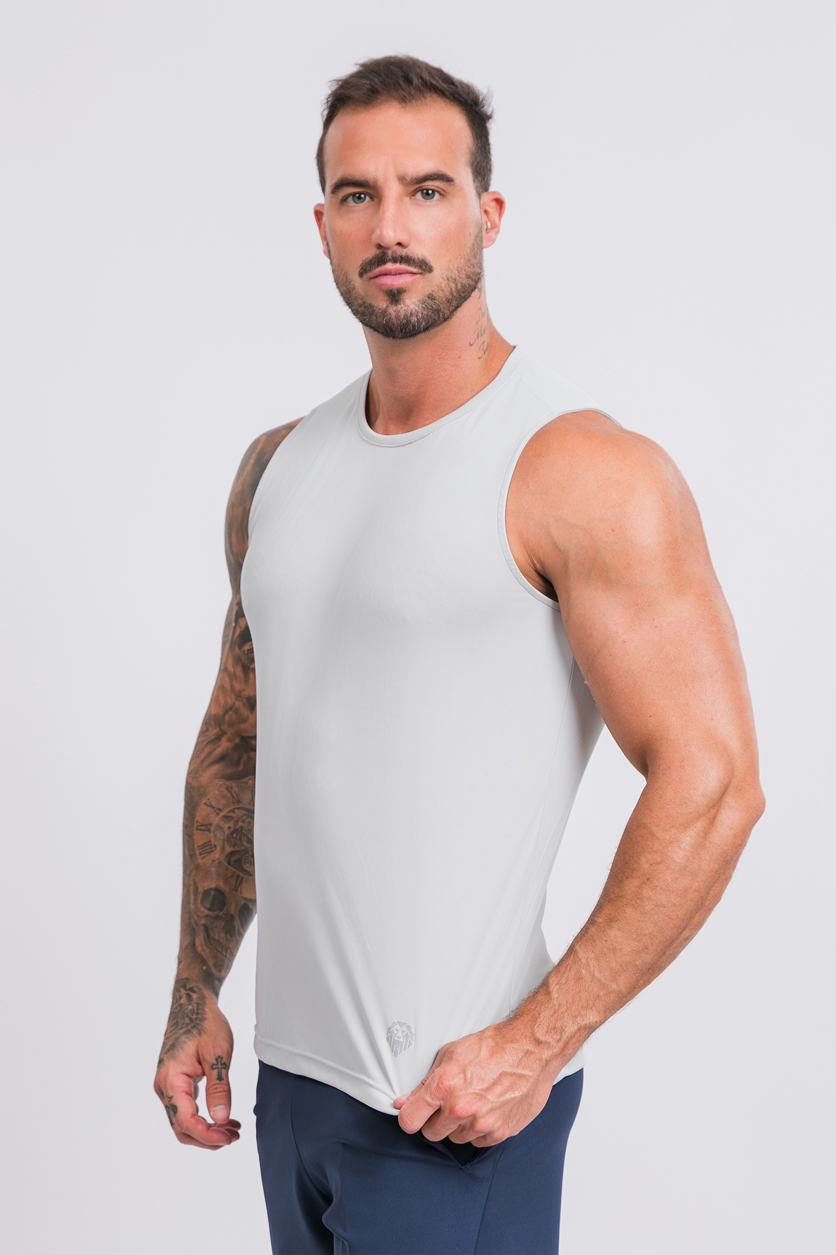 Camiseta Regata Active Tecido Micro Delfos