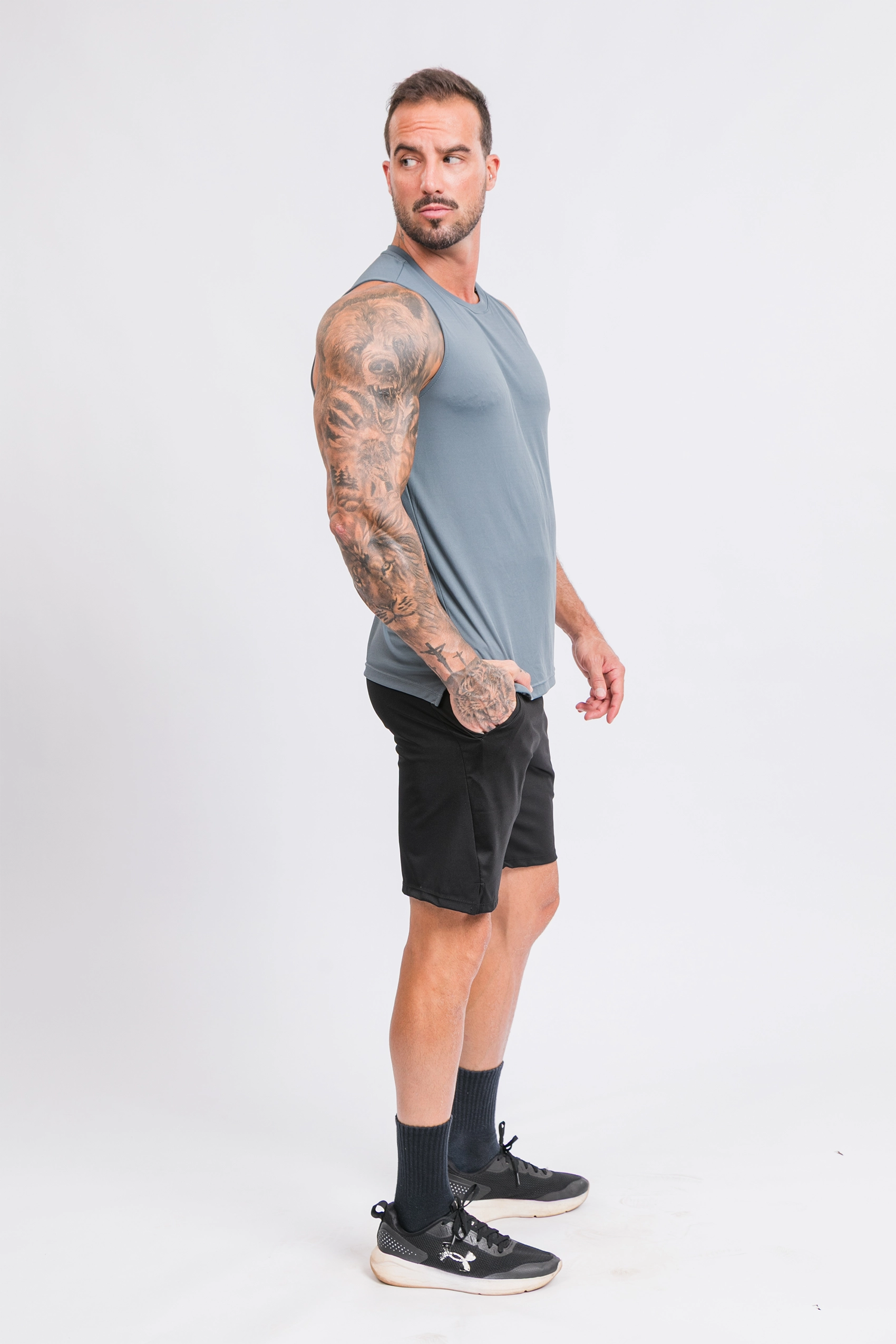 Camiseta Regata Active Tecido Micro Delfos